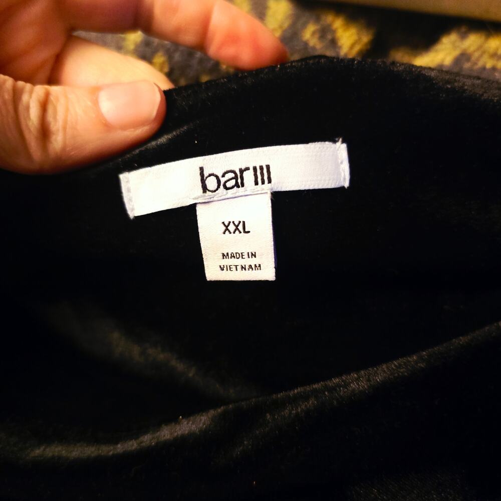 BAR 111 black velvet diagonal skirt size XXL whimsygoth darkfairy - Picture 4 of 5